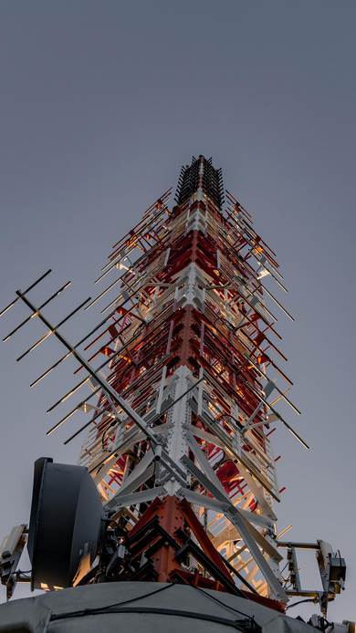 Detailaufnahme Sendemast